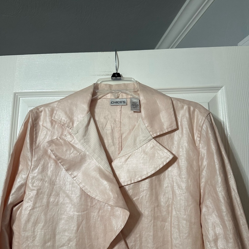 Chico's Delicate Ruffled Constance Jacket - Picture 2 of 16